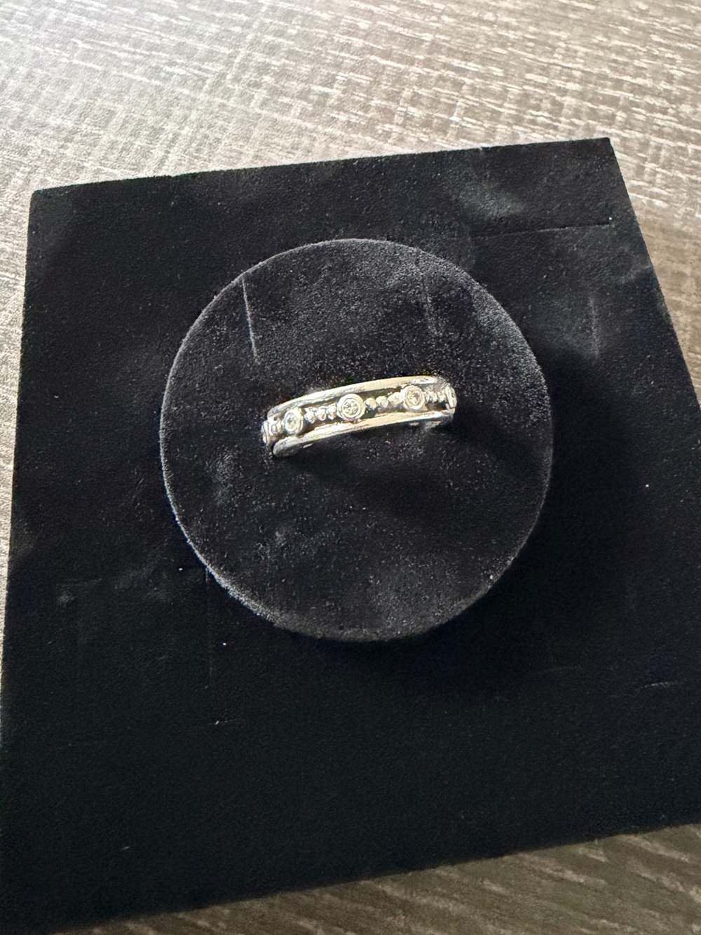 Pandora Retired Sterling Silver Fairy Tale CZ Eternity Band Royalty Ring Size 5